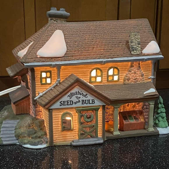Department 56 Holiday Dept 56 New England Series Bluebird Seed And Bulb Christmas Village